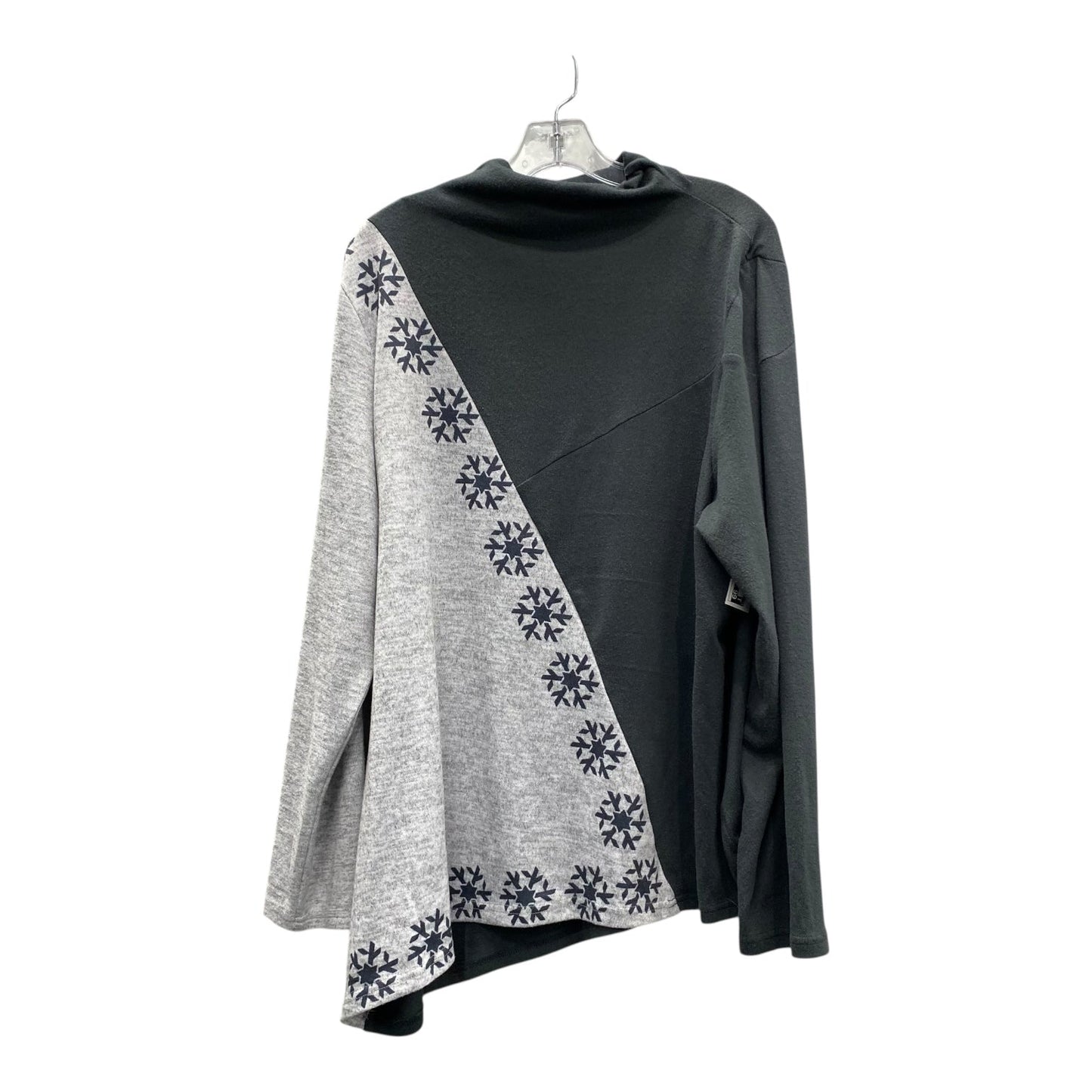 Sweater By Suzanne Betro In Grey, Size:2X