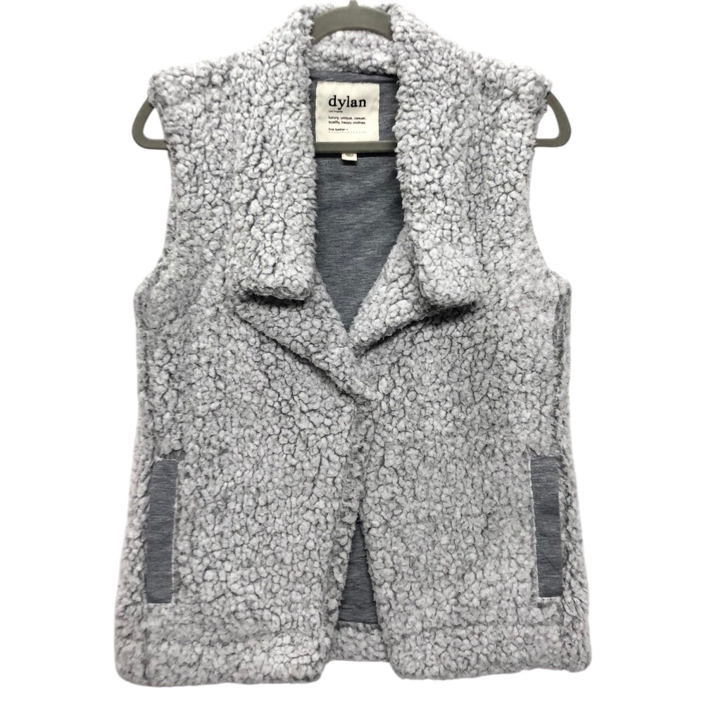 Vest Faux Fur & Sherpa By Dylan In Grey, Size:S