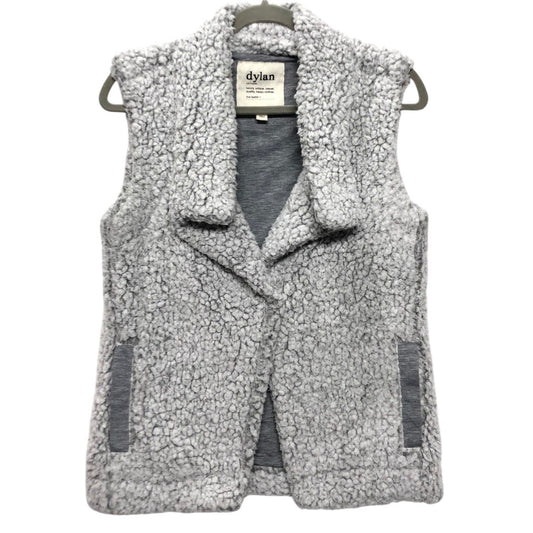 Vest Faux Fur & Sherpa By Dylan In Grey, Size:S