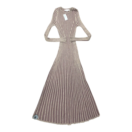 Dress Sweater By Loft In Gold & Purple, Size:S