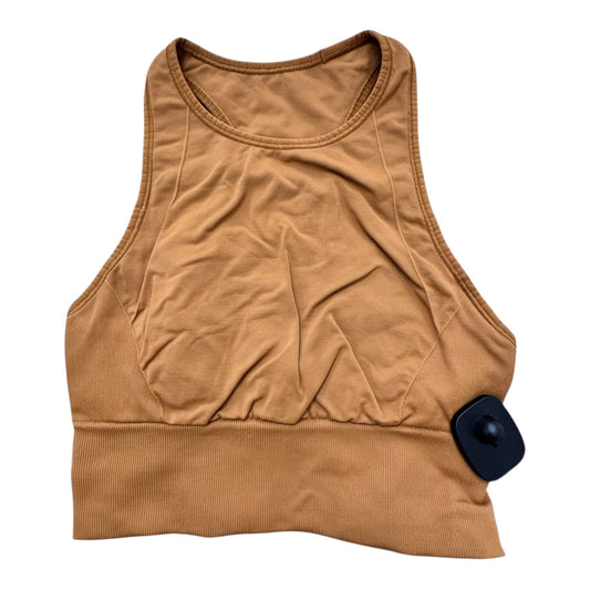 Athletic Bra Designer By Lululemon In Gold, Size:4