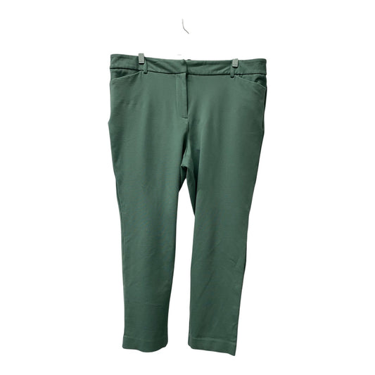 Pants Cropped By Liz Claiborne In Green, Size:14