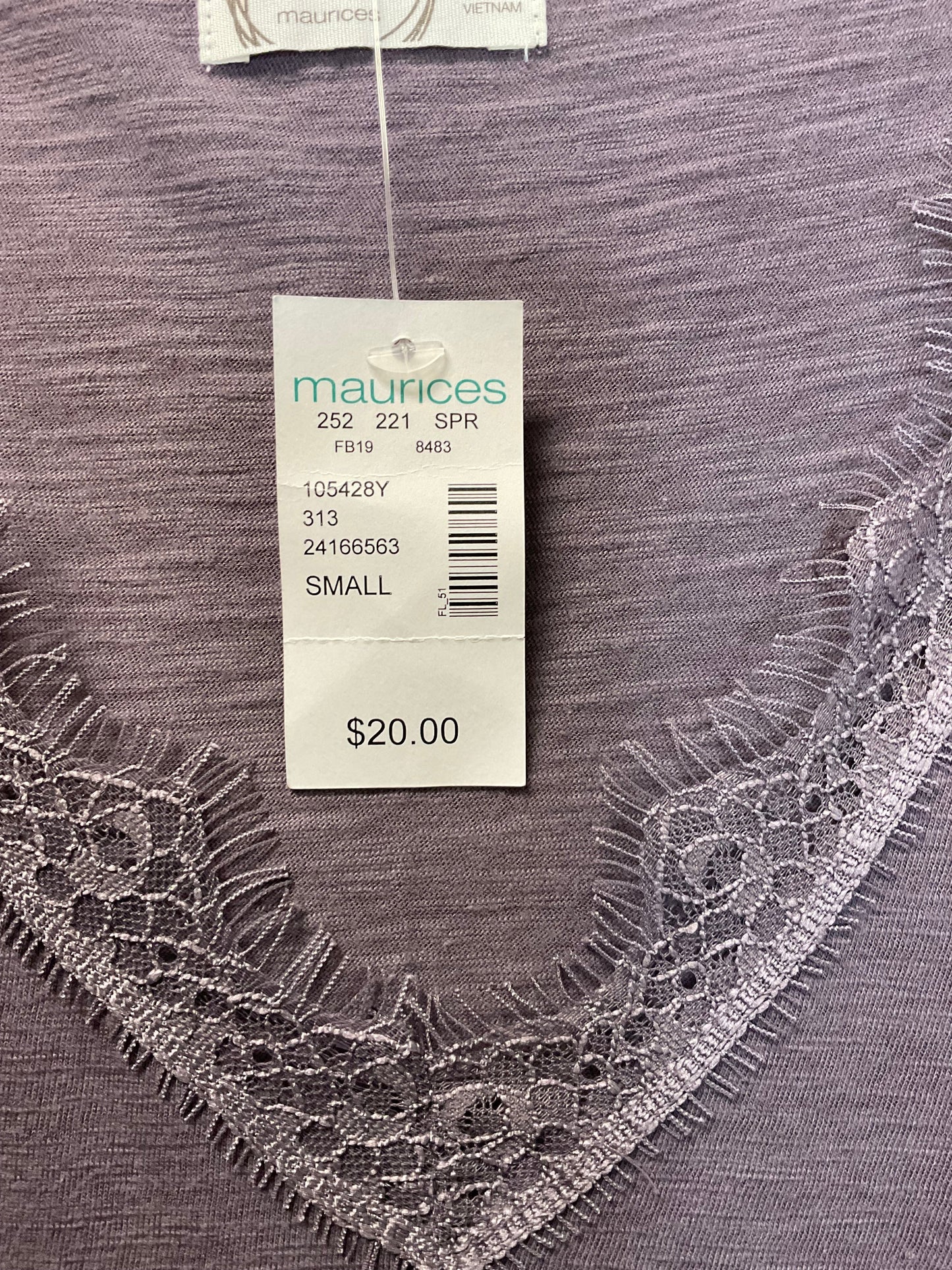Top Sleeveless By Maurices In Purple, Size: S