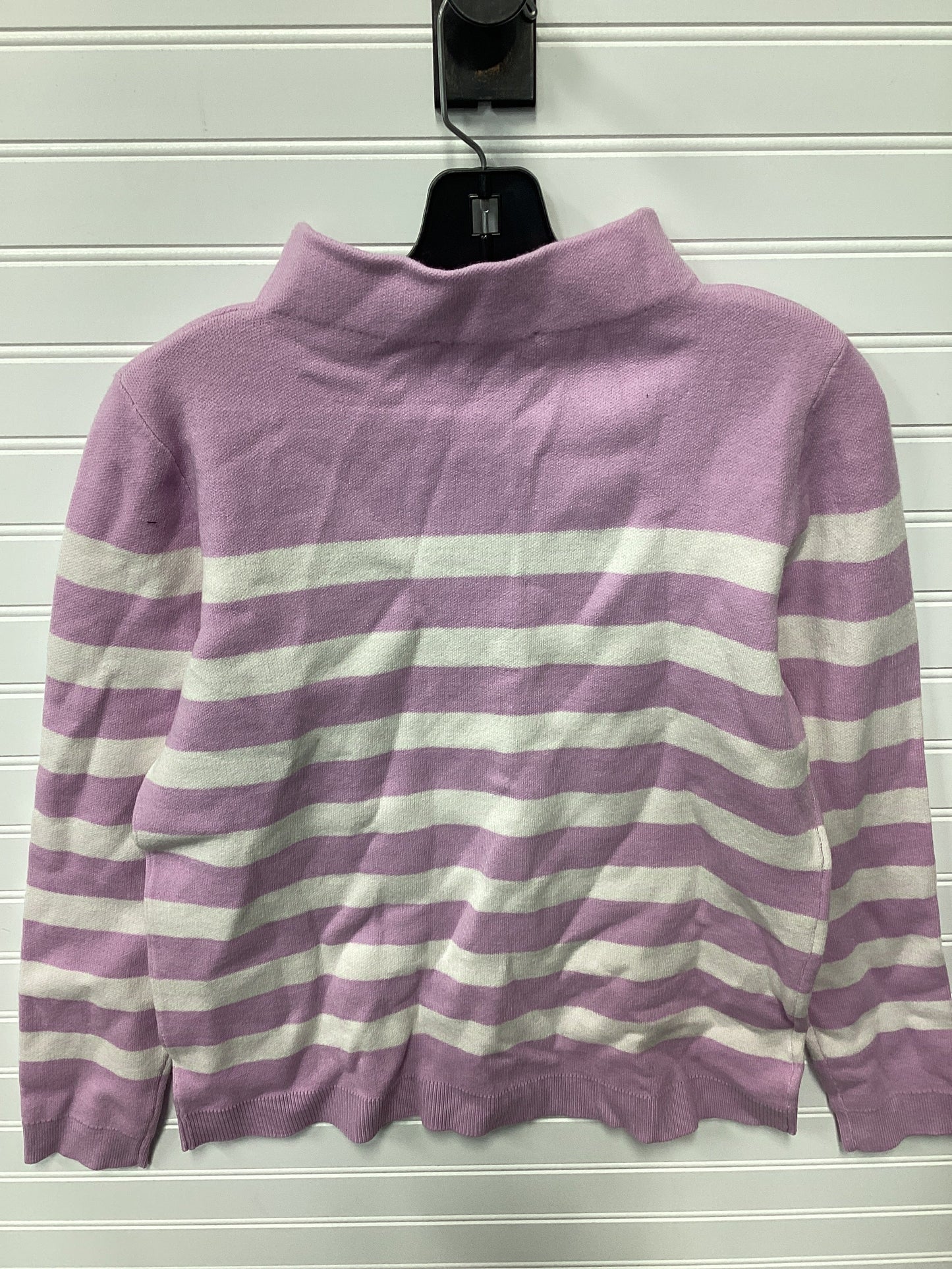 Blouse Ls By Ann Taylor In Purple, Size:Mp