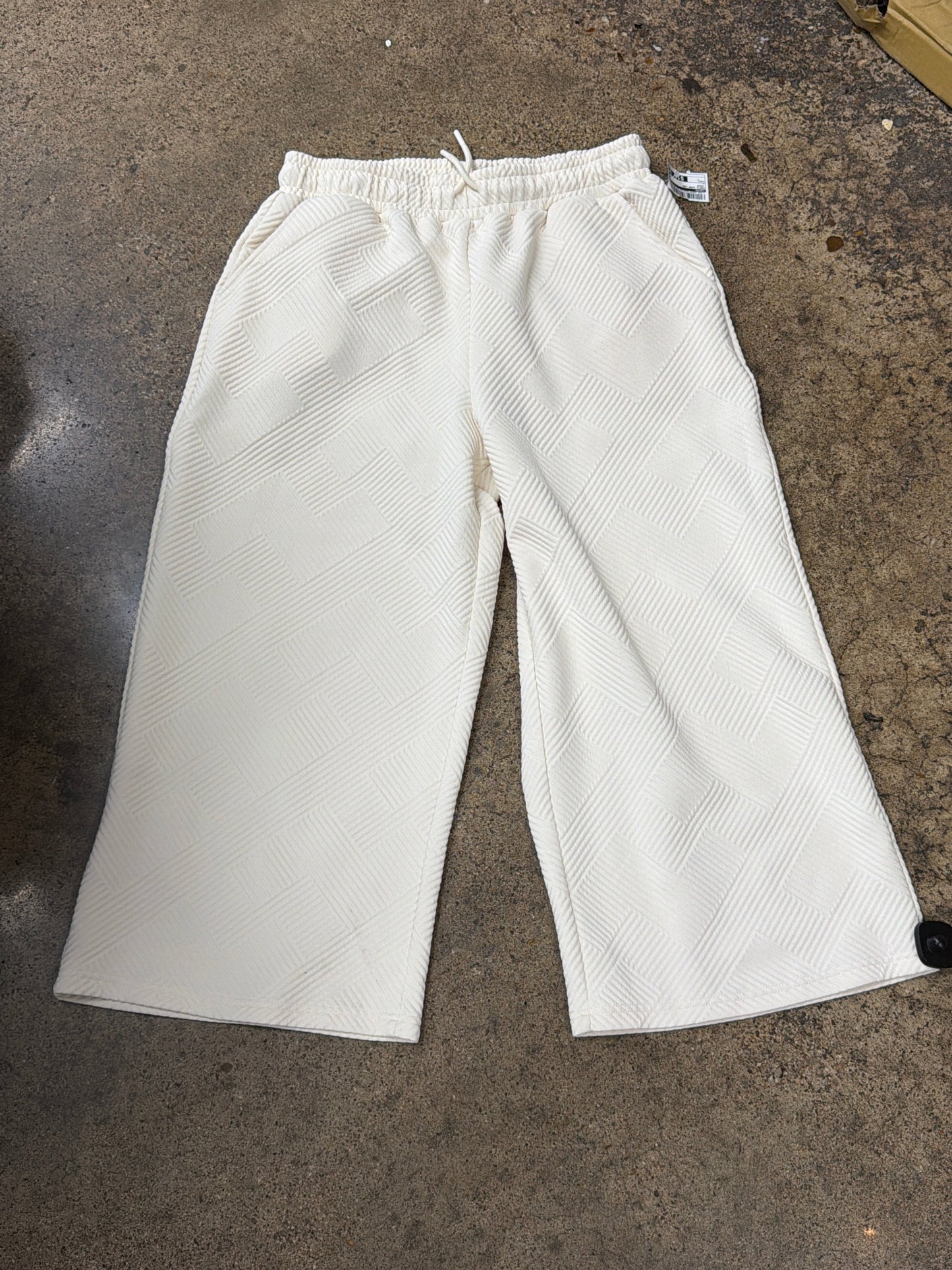 Pants Wide Leg By Umgee In Cream, Size:L