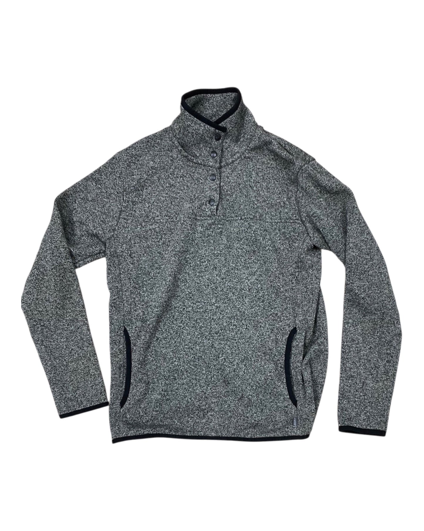Sweatshirt Crewneck By Eddie Bauer In Black & Green, Size:M