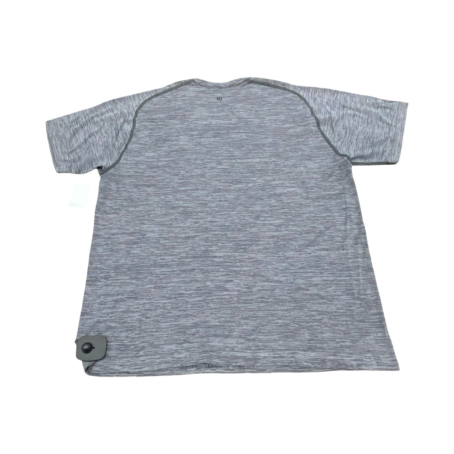 Athletic Top Ss By Lululemon In Grey, Size:L