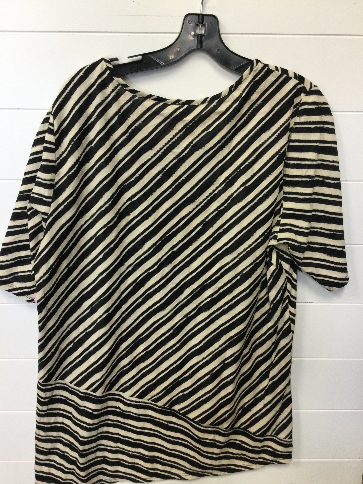 Top Ss By Christopher And Banks In Black & Cream, Size:Xl