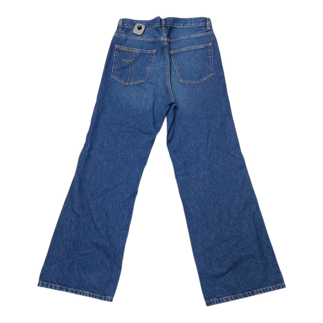 Jeans Wide Leg By ROUJE PARIS In Blue Denim, Size:10