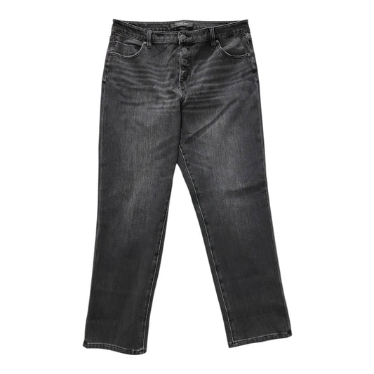 Jeans Straight By Liverpool In Black, Size:12
