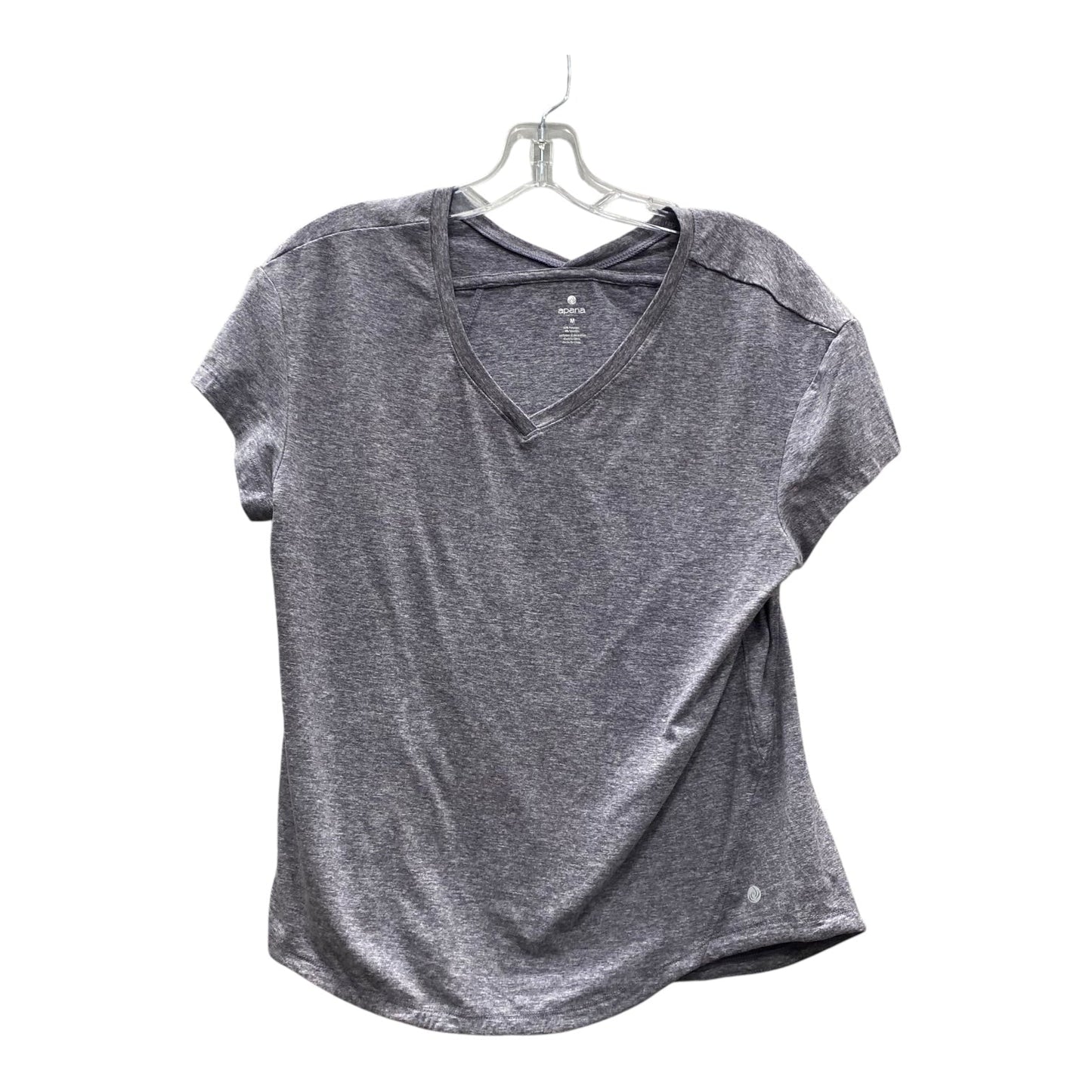 Athletic Top Ss By Apana In Grey, Size:M