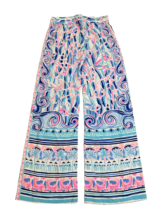 New! Bal Harbour Mid-Rize Palazzo Pant By Lilly Pulitzer  Size: Xs