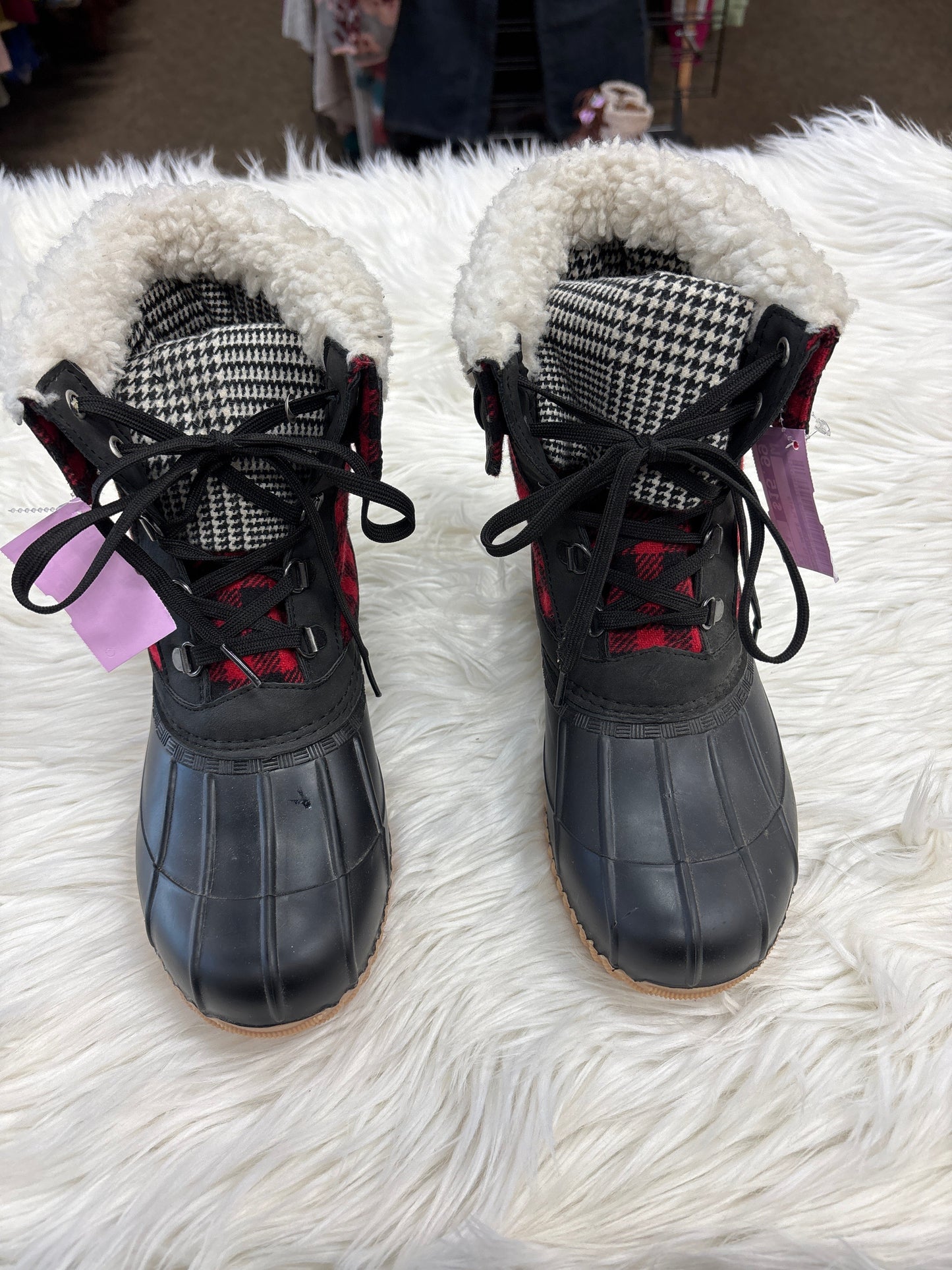 Boots Ankle Flats By Maurices In Red, Size:8.5