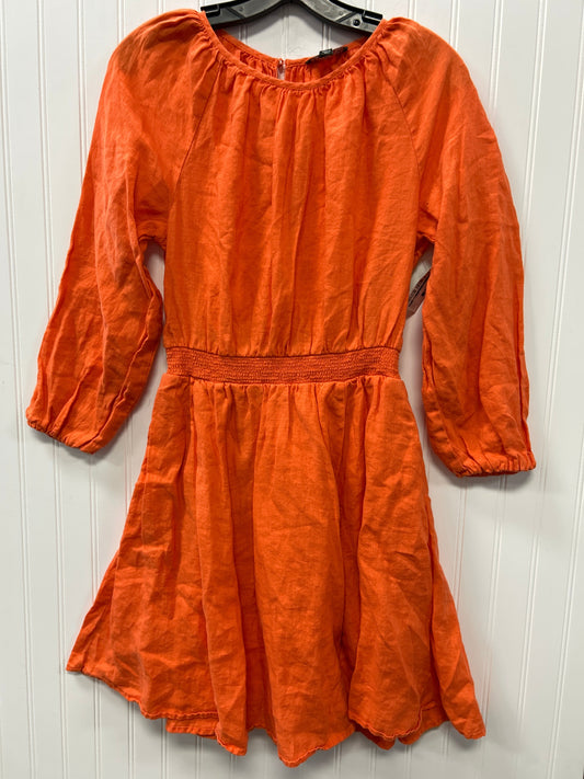 Dress Casual Midi By J. Crew In Orange, Size:S