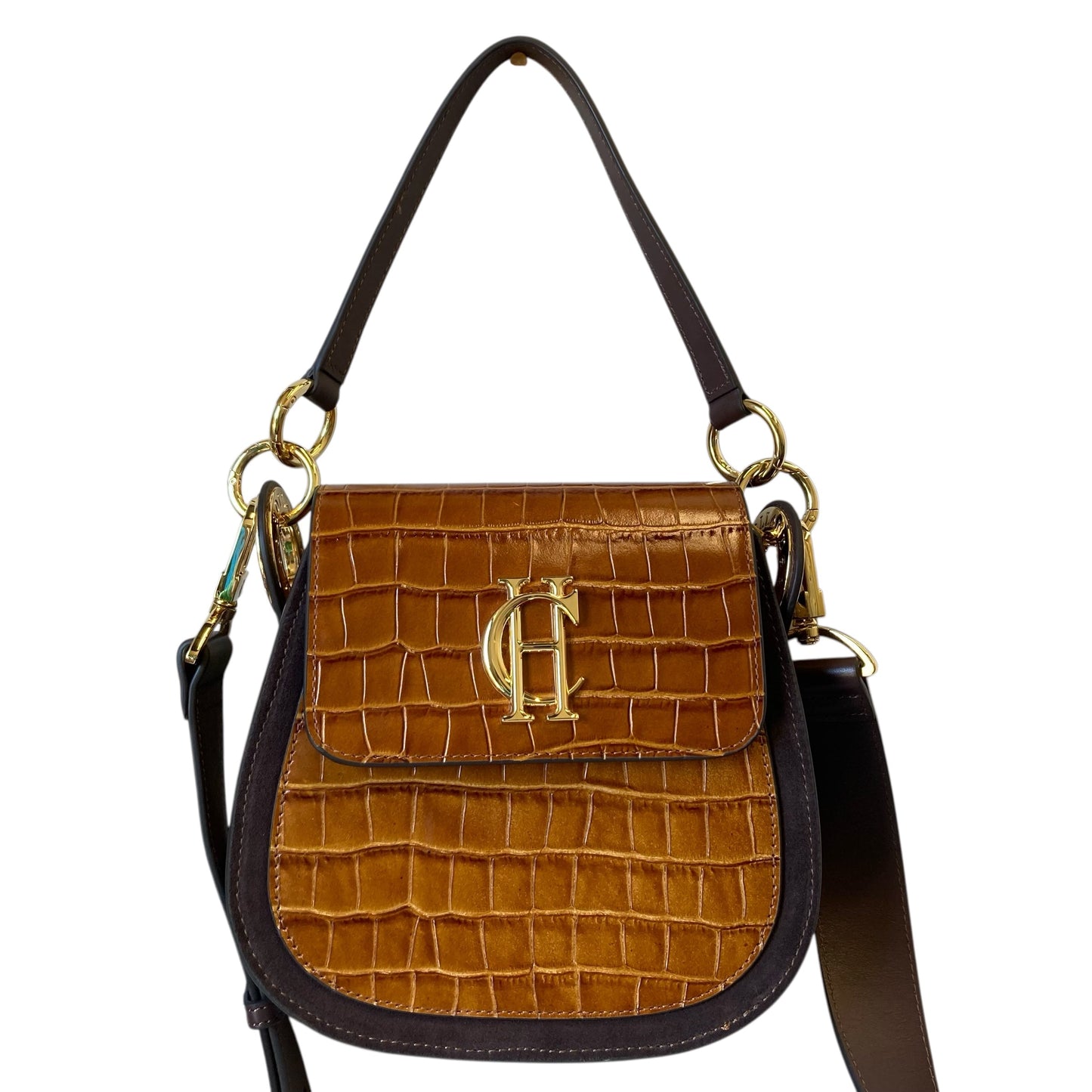 Handbag Leather By Holland Cooper In Brown, Size:Small