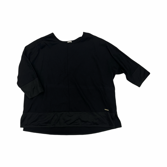 Blouse Ss By Anne Klein In Black, Size:3X
