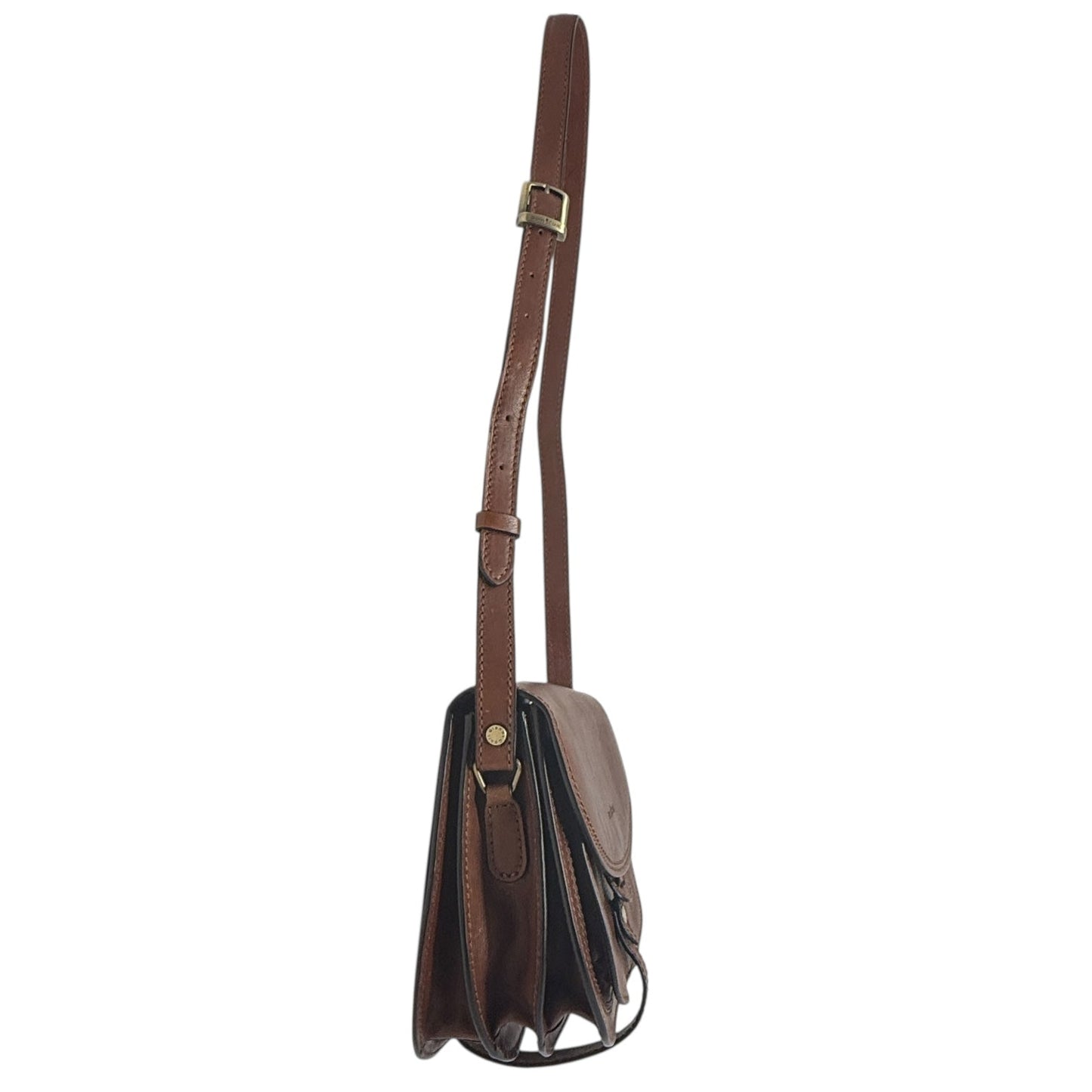 Sybille Vachetta Leather Crossbody Bag By Gianni Conti, Size: Medium