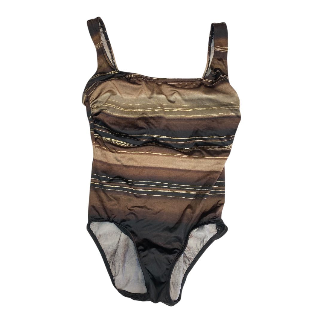 Swimsuit By Croft And Barrow In Brown, Size:14