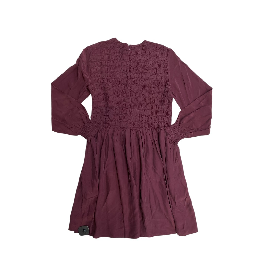 Dress Casual Midi By Madewell In Maroon, Size:L