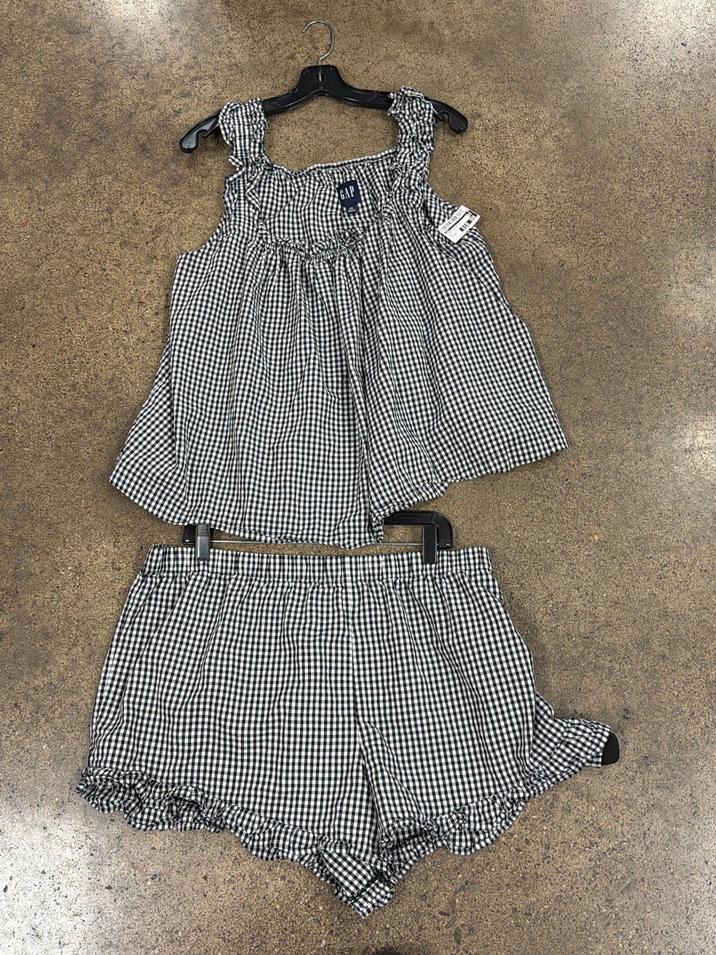 Lounge Set Shorts By Gap In Black & White, Size:Xxl