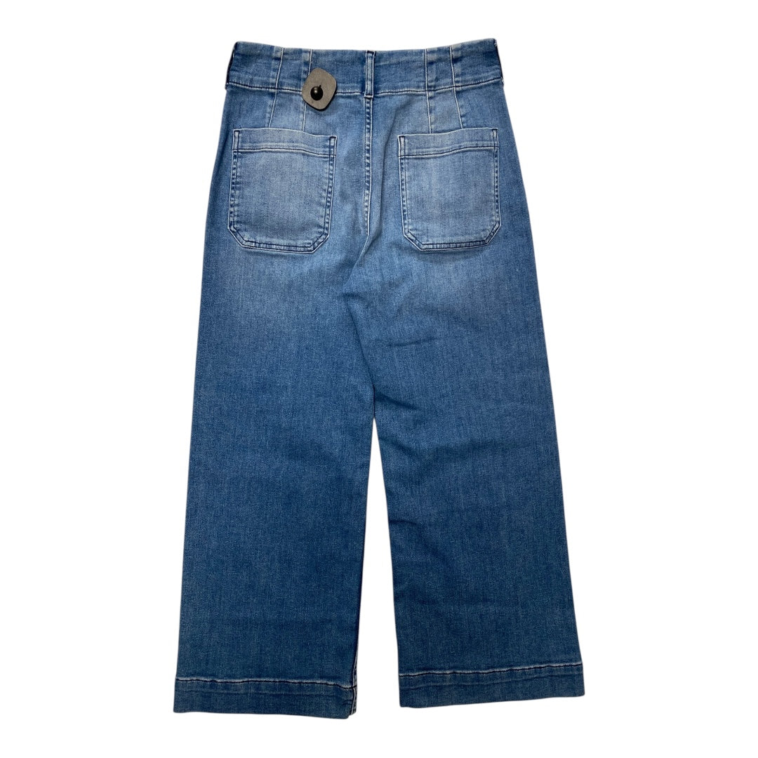 Jeans Wide Leg By Maeve In Blue Denim, Size:6