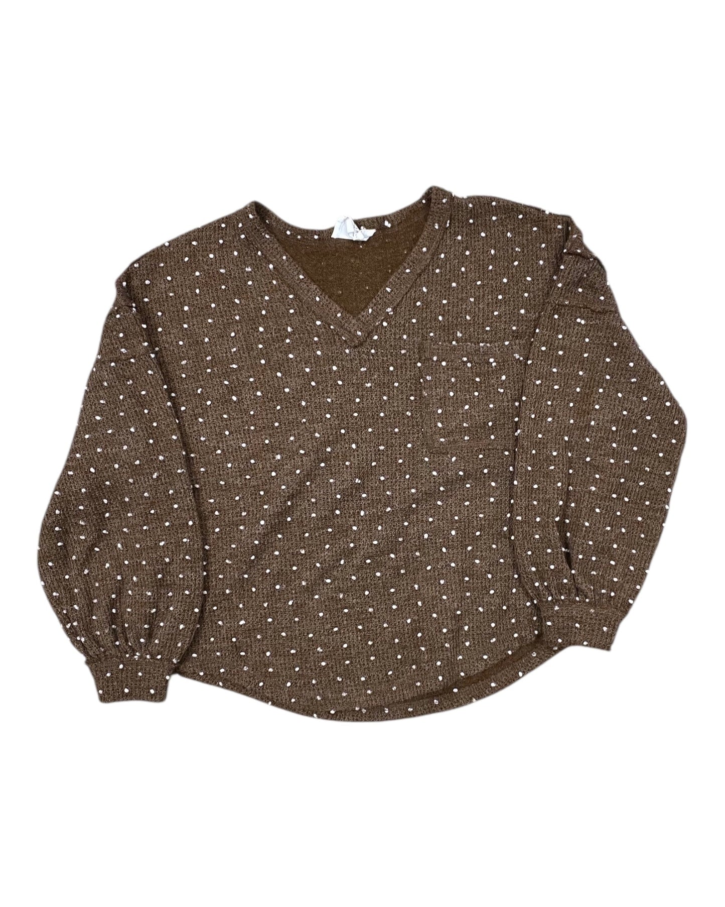 Top Ls By Clothes Mentor In Brown, Size:S