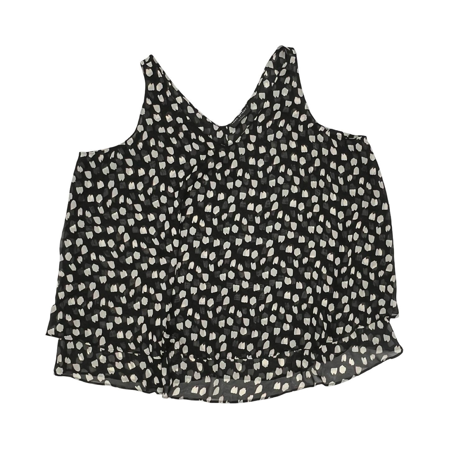 Blouse Sleeveless By Lane Bryant In Black & Tan, Size:3X