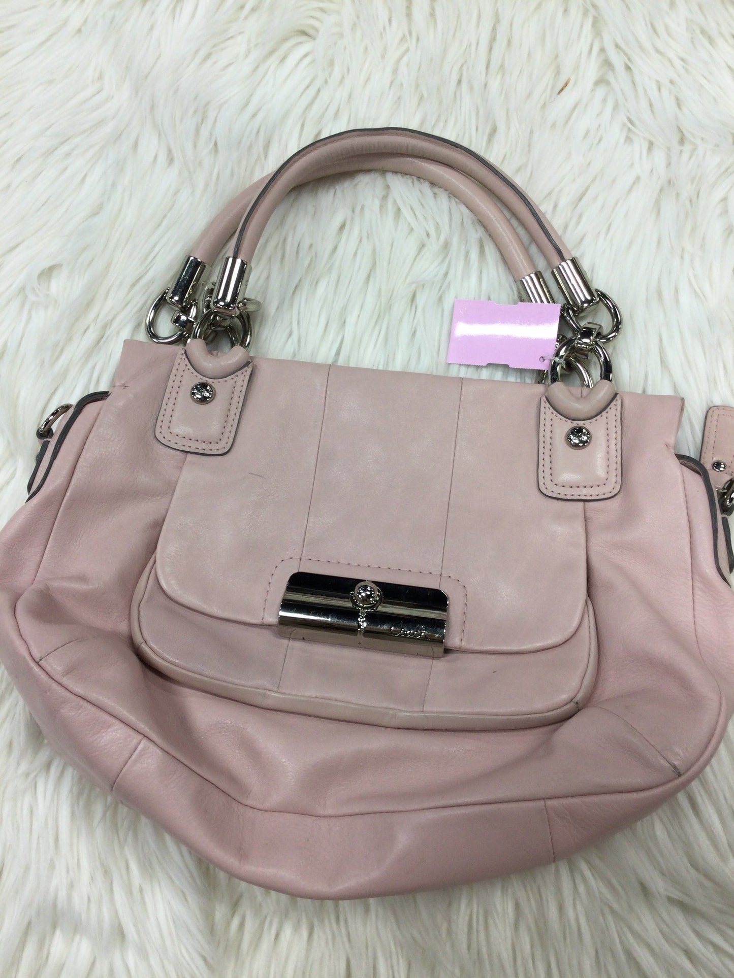 Handbag Designer By Coach In Pink, Size:Large
