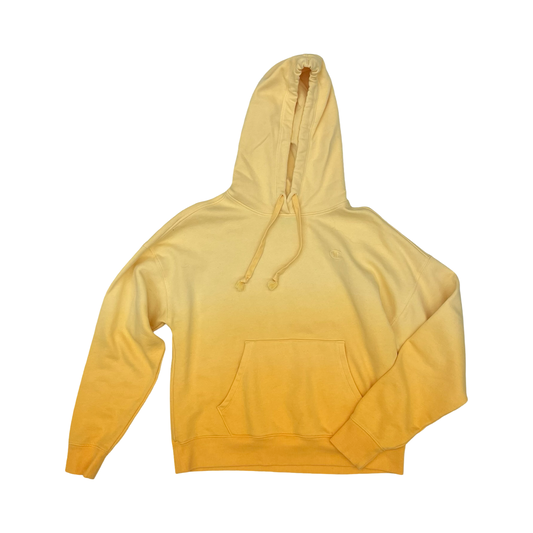 Sweatshirt Hoodie By Champion In Yellow, Size:M