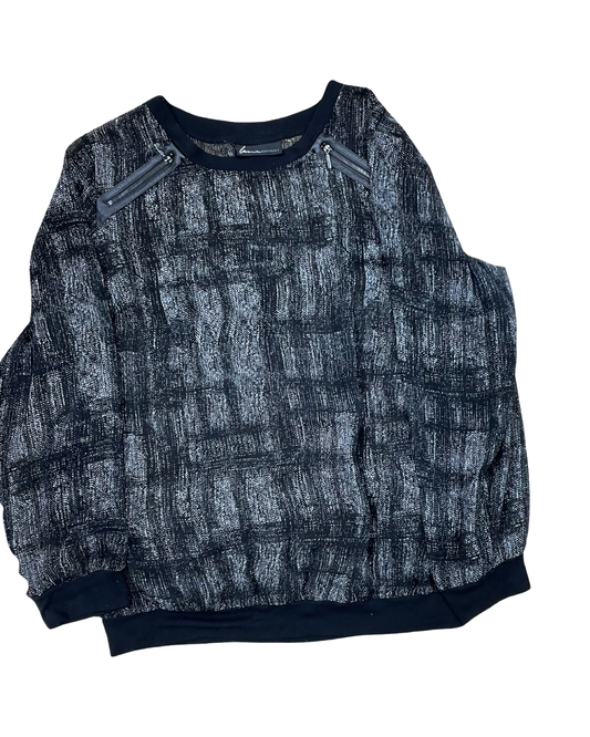 Top Ls By Lane Bryant In Black & White, Size:1X