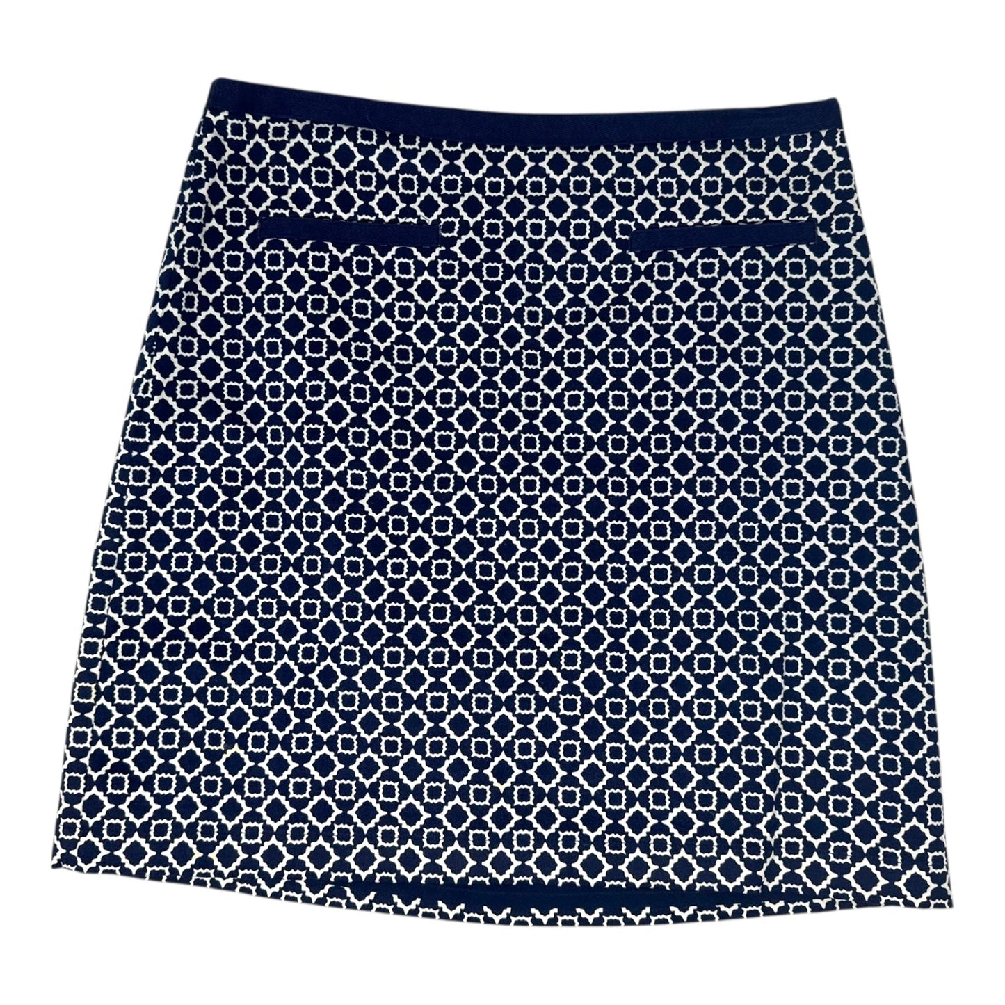 Skirt Mini & Short By Talbots In Blue & White, Size: 2p