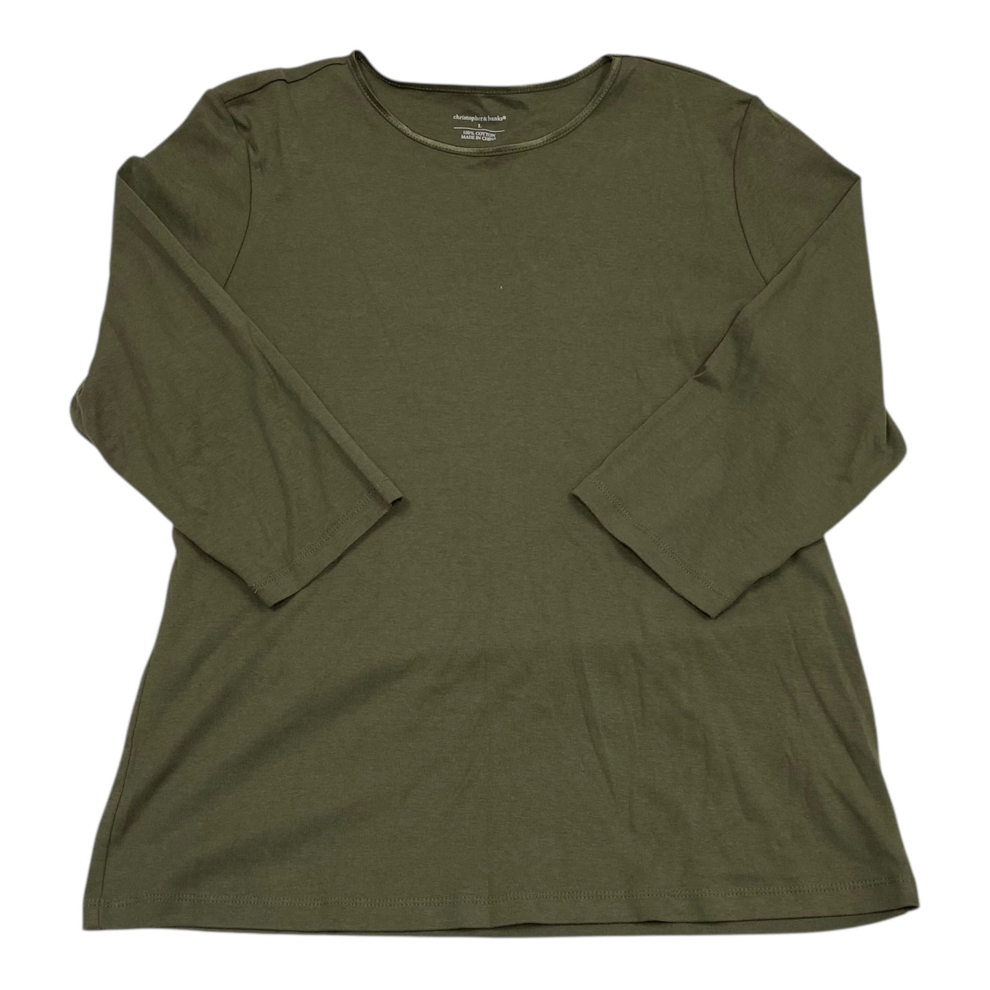 Top Ls By Christopher And Banks In Green, NWT! Size:L
