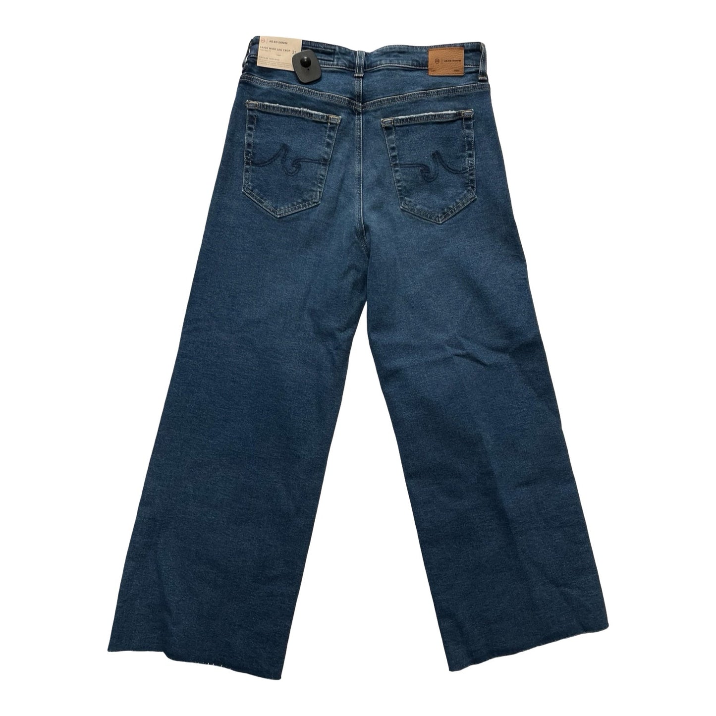 Jeans Wide Leg By Ag Jeans In Blue Denim, Size:12