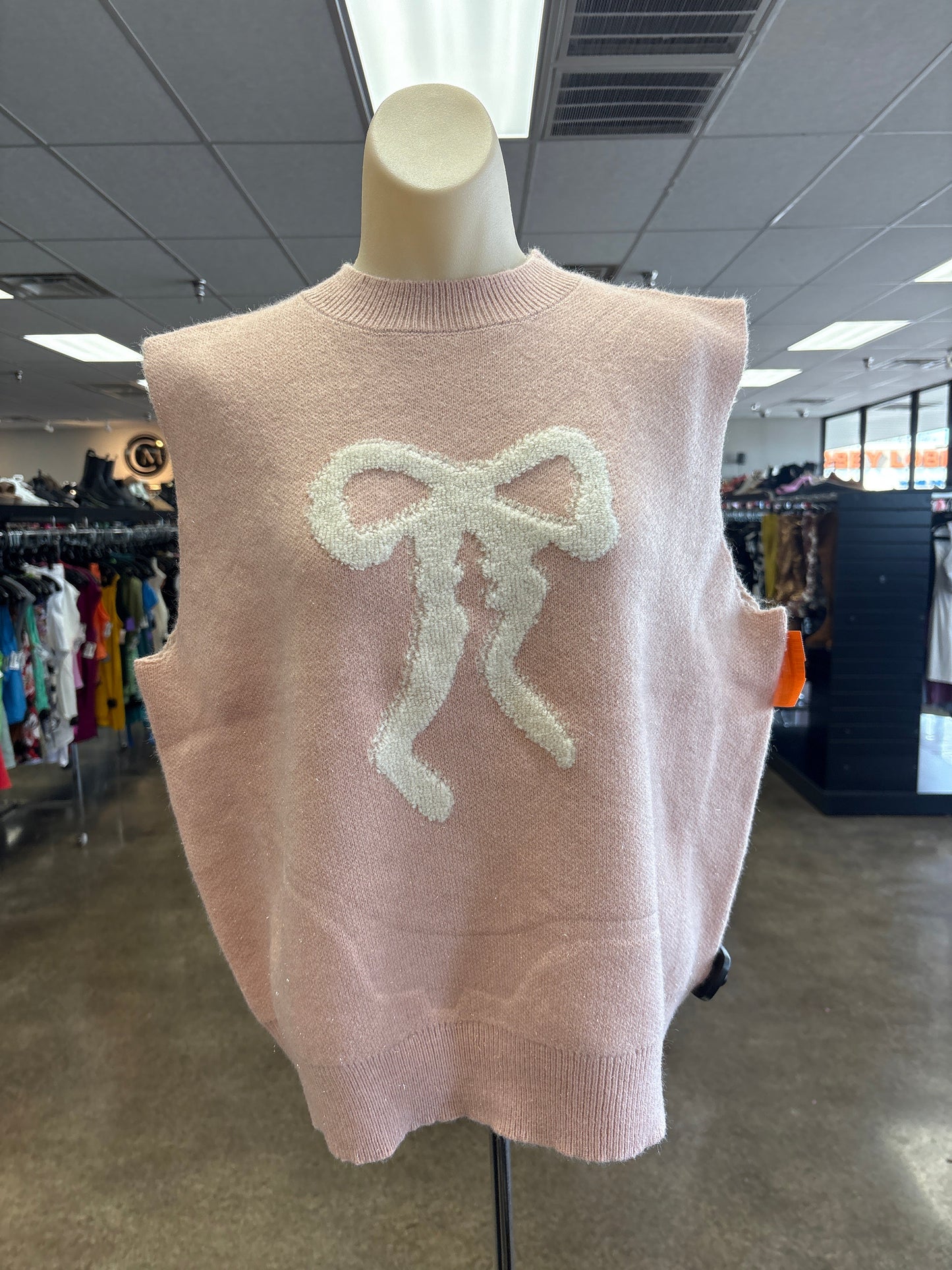 Vest Sweater By Anna & Ava In Pink, Size:L