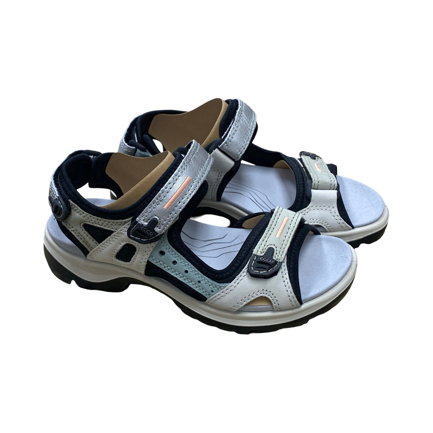 Sandals Flats By Ecco In Multi, Size:6.5