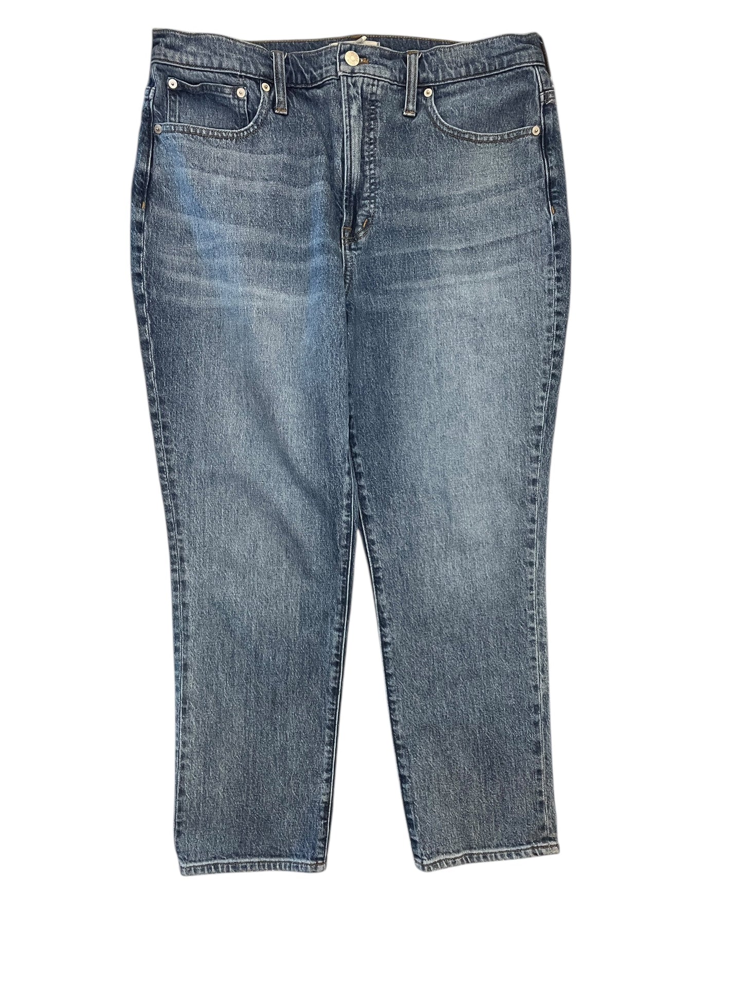 Jeans Straight By Madewell In Blue Denim, Size:12