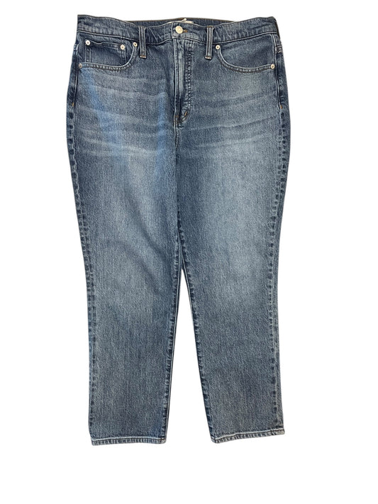 Jeans Straight By Madewell In Blue Denim, Size:12