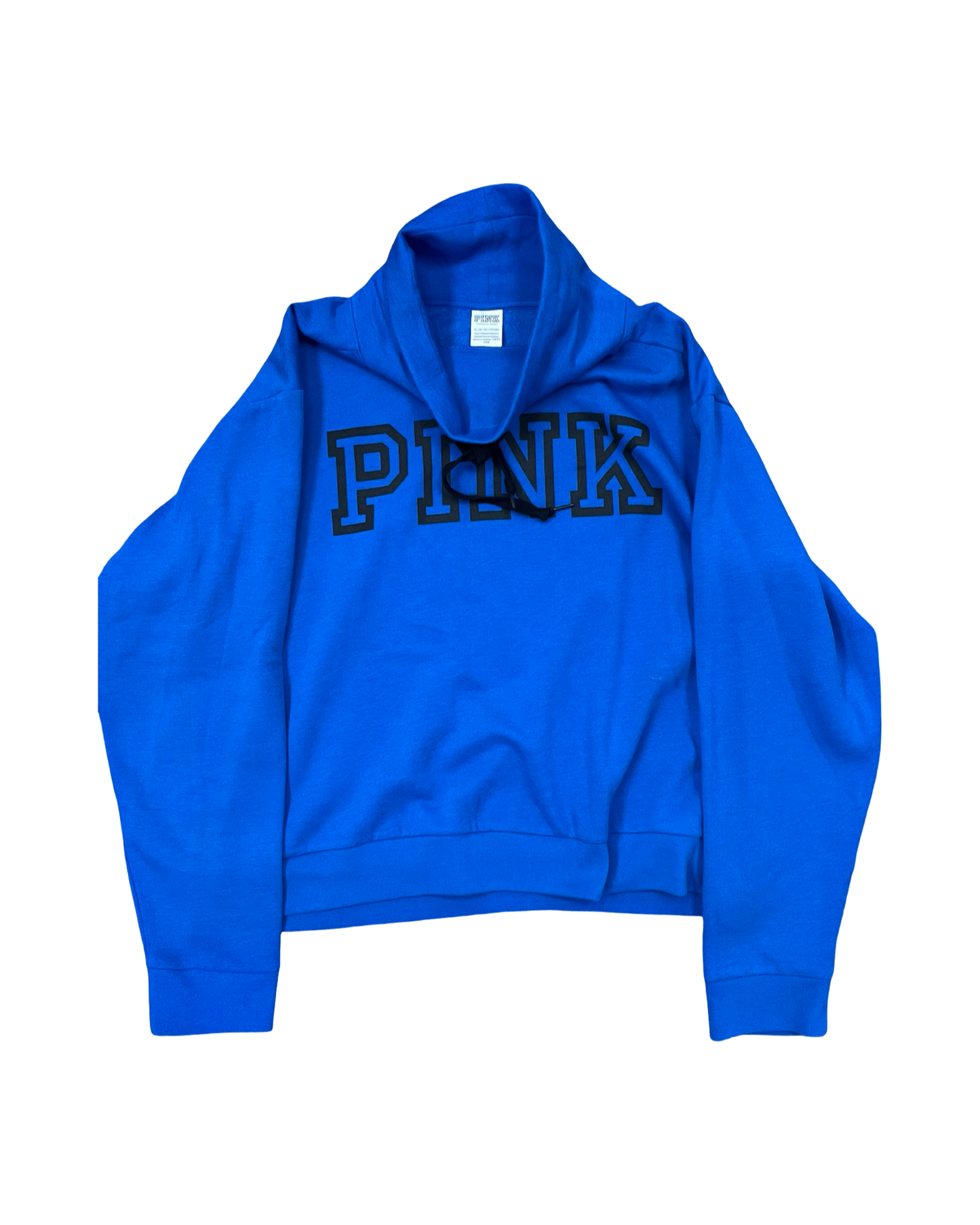 Sweatshirt Collar By Pink In Black & Blue, Size:Xl