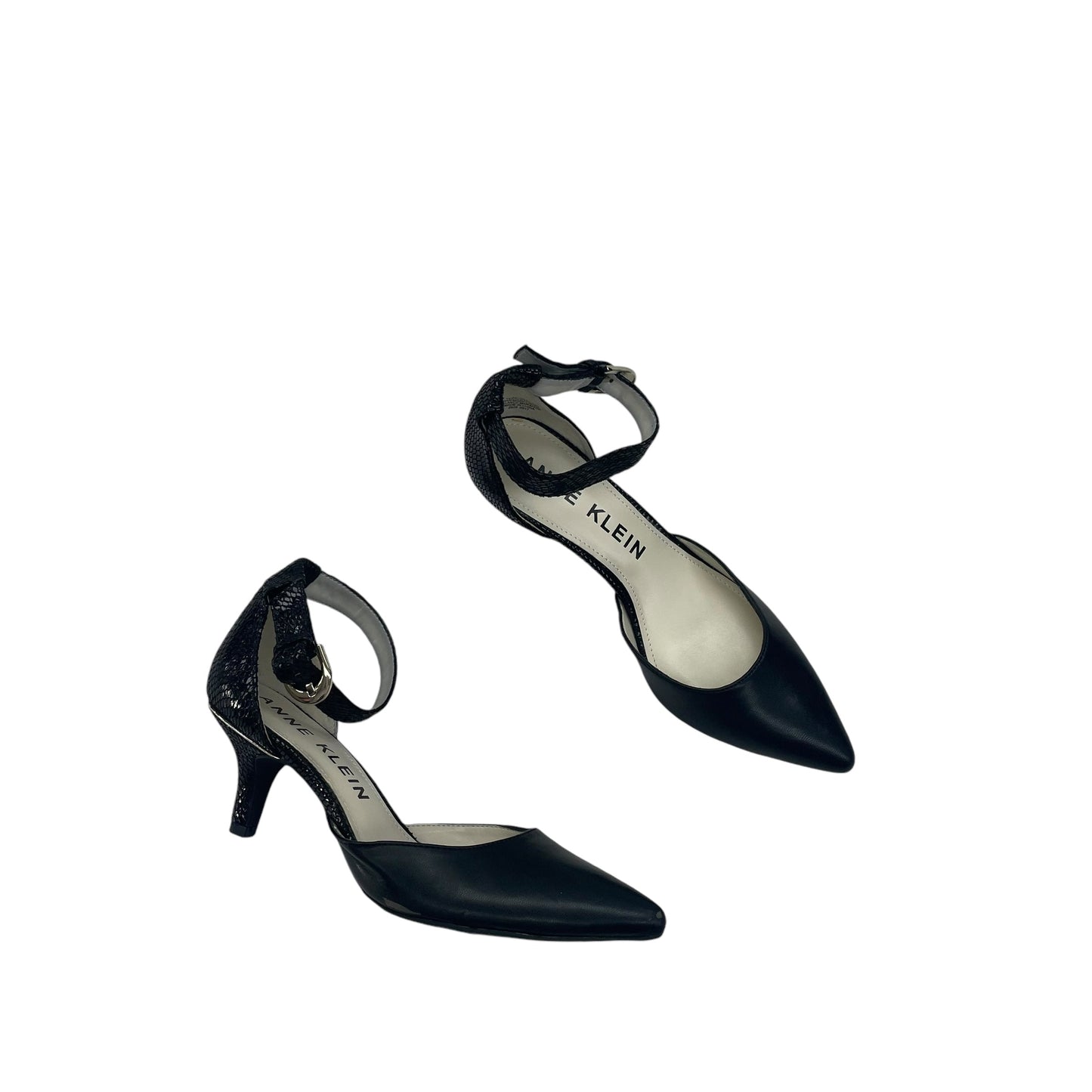 BLACK SHOES HEELS STILETTO by ANNE KLEIN Size:8