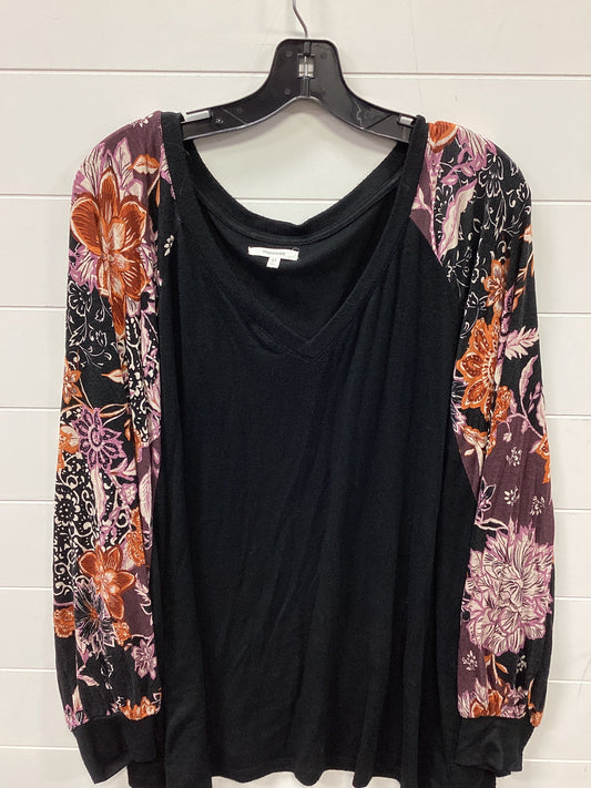 Top Ls By Maurices In Black, Size:4X