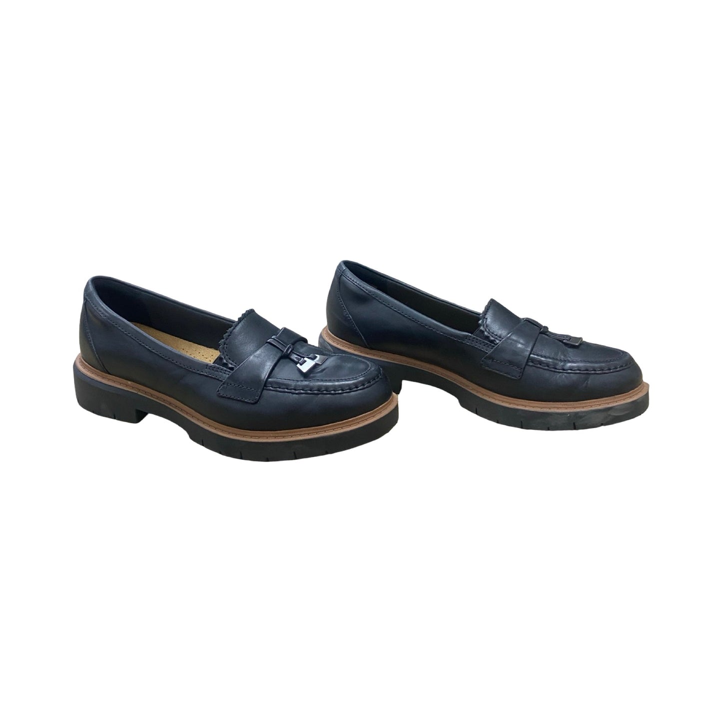 Shoes Flats By Clarks In Black, Size:7