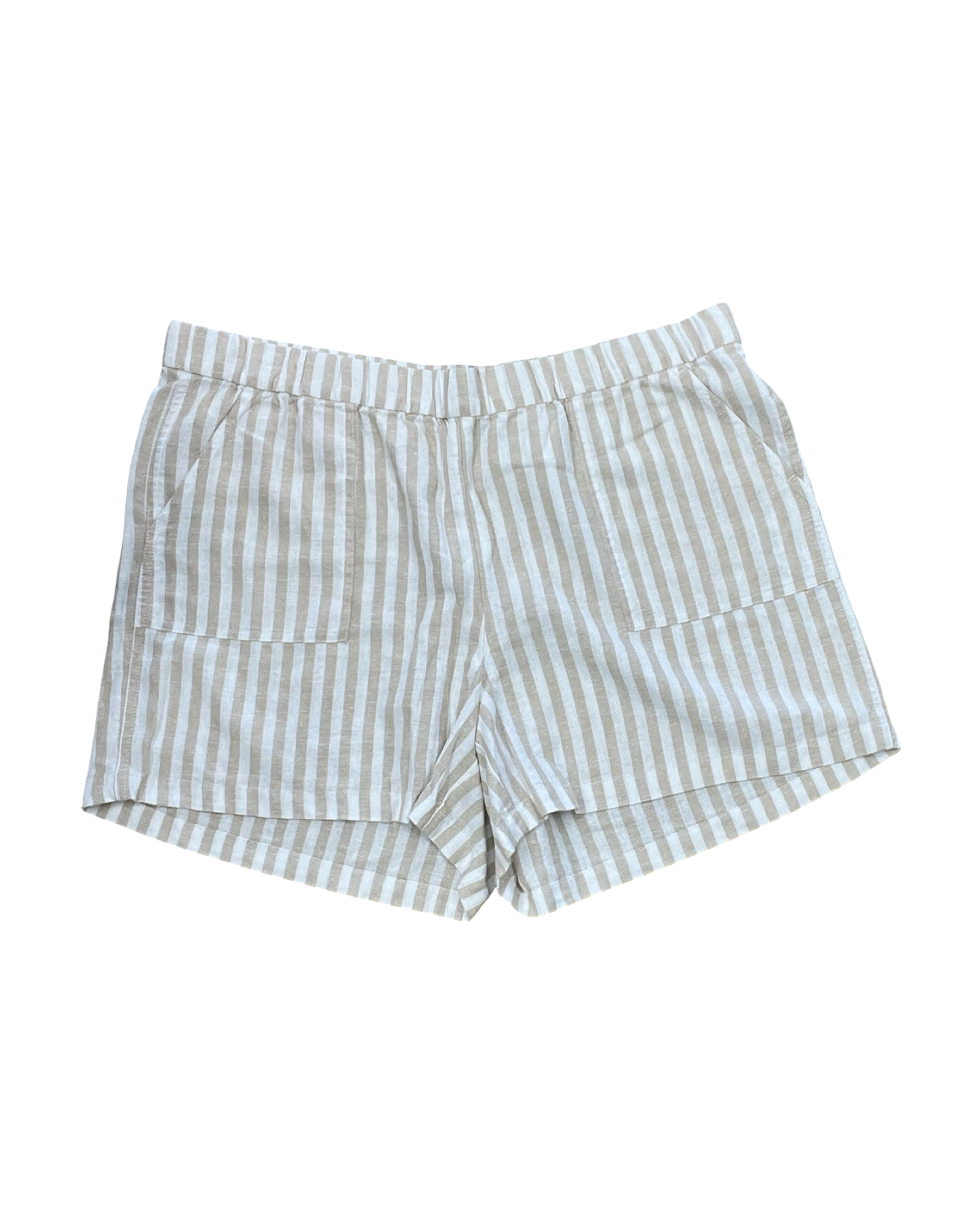 Shorts By J. Crew In Tan & White, Size:Xl