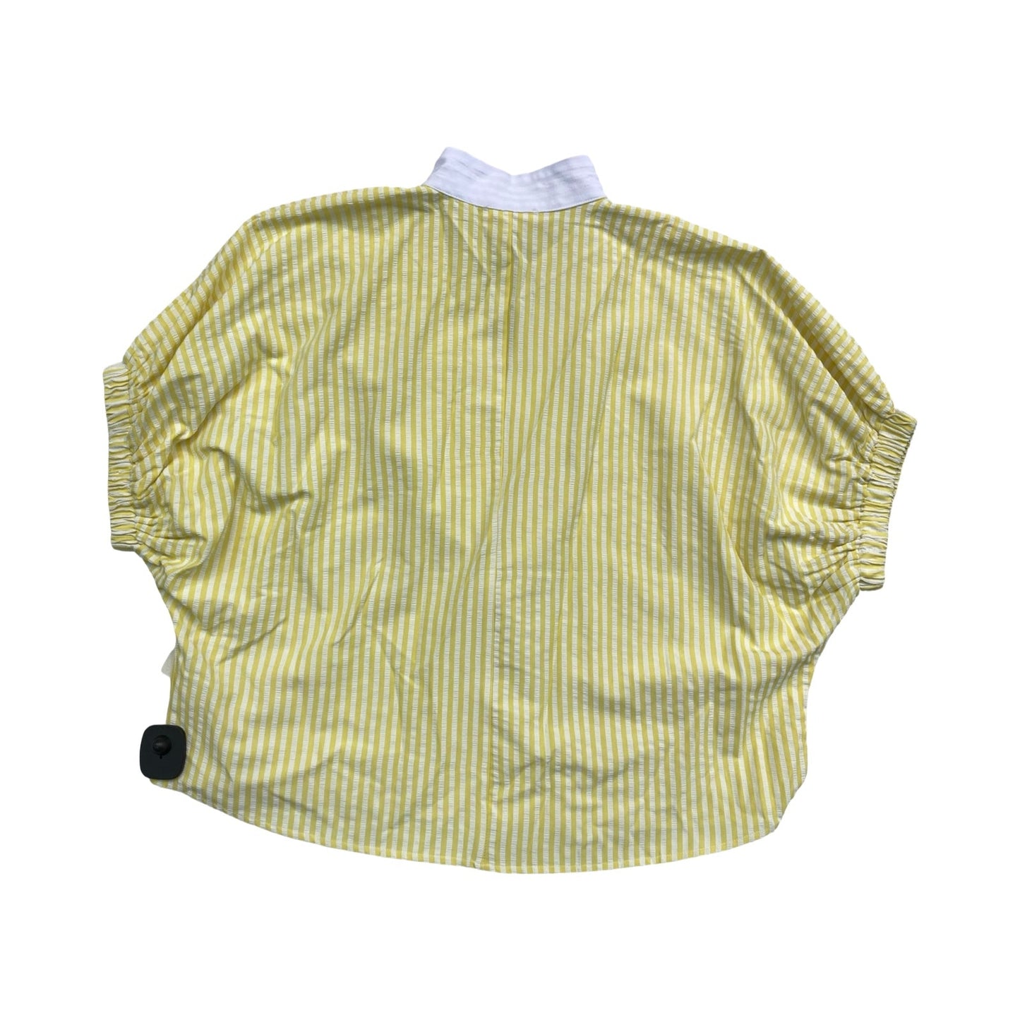 Top Ss By Entro In White & Yellow, Size:S
