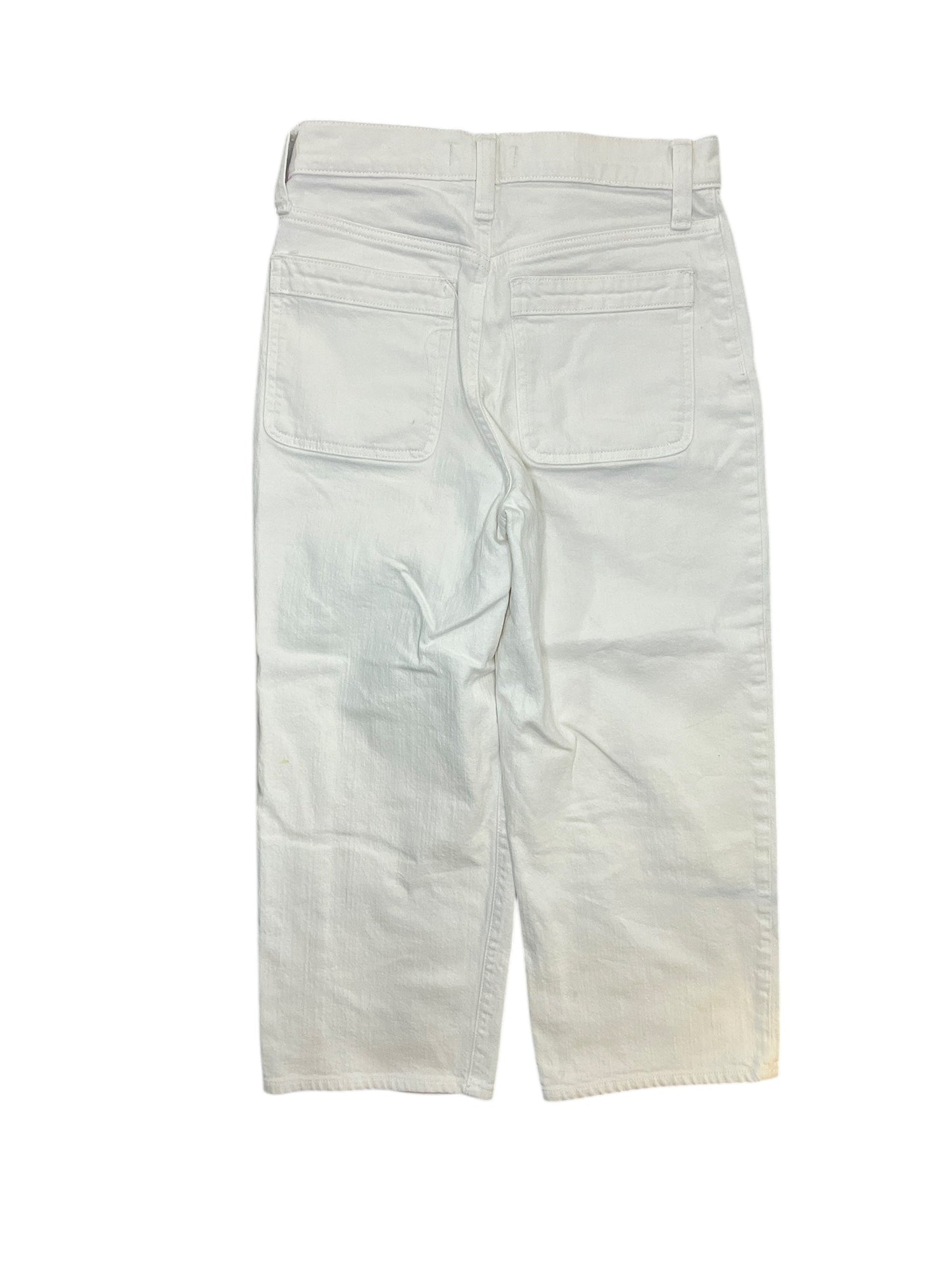 Jeans Wide Leg By Madewell In White Denim, Size:4