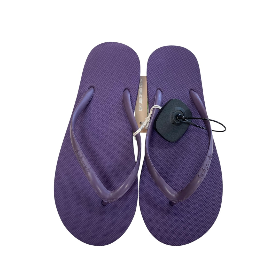 Sandals Flip Flops By Clothes Mentor In Purple, Size:7