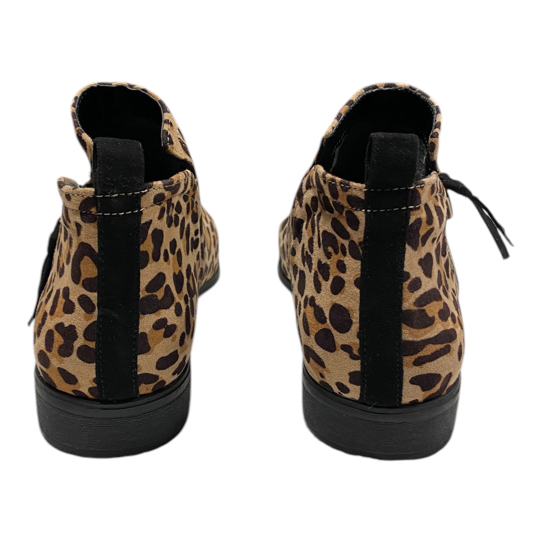 Boots Ankle Heels By Dr Scholls In Animal Print, Size:8.5