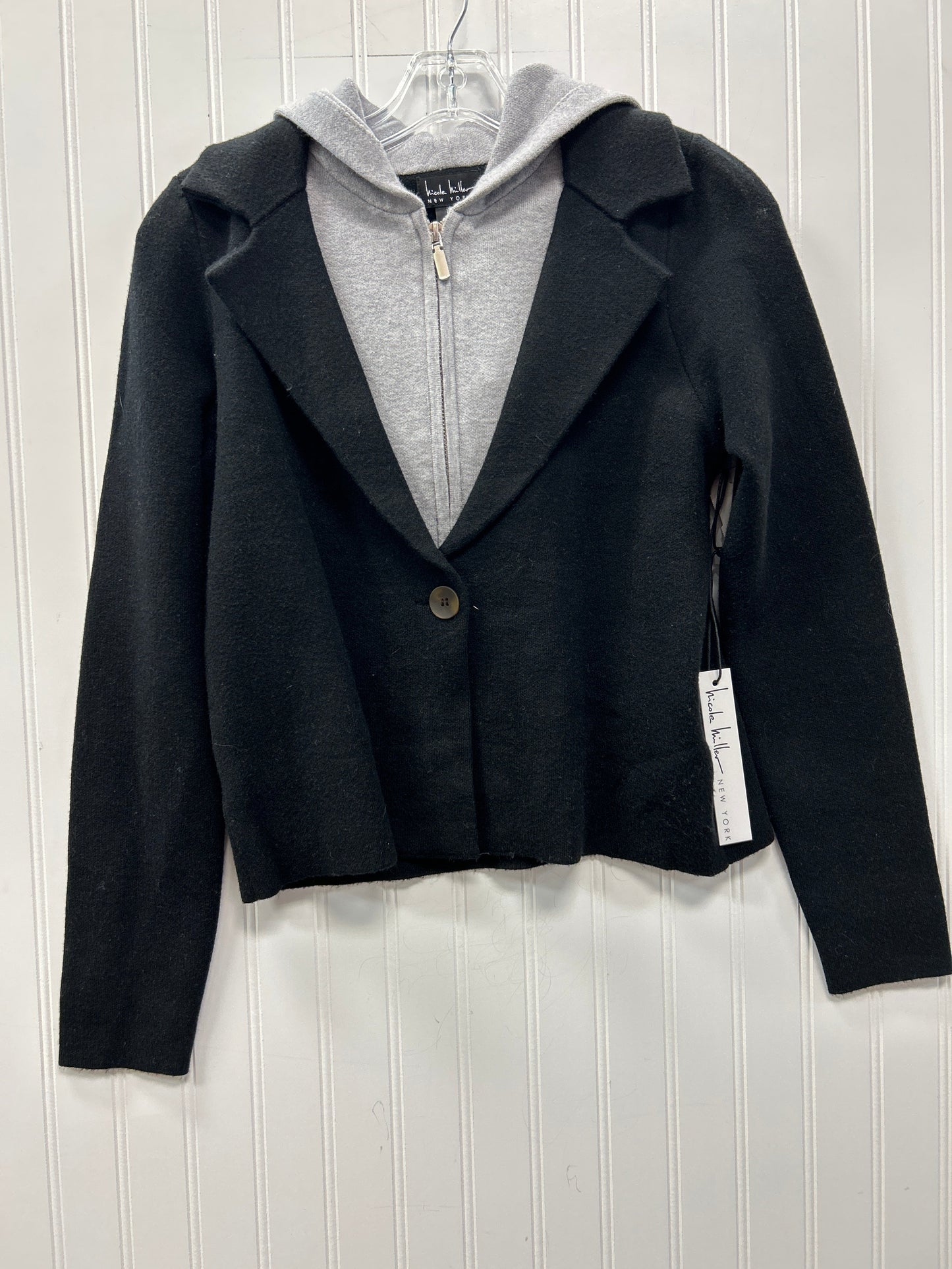 Blazer By Nicole Miller In Black & Grey, Size:S NWT