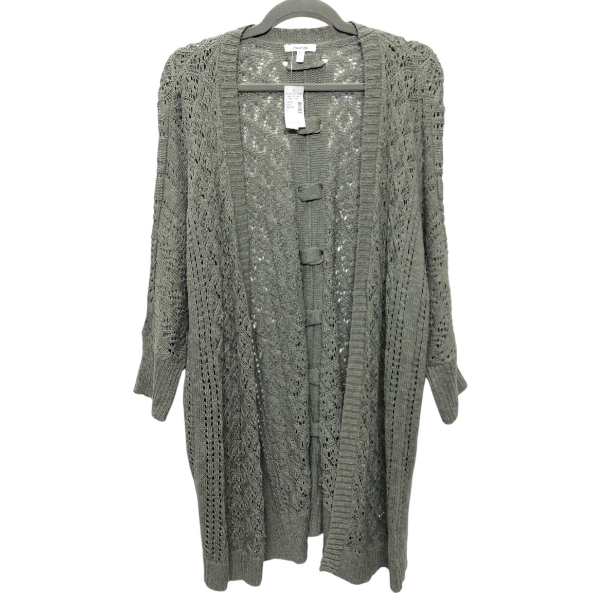 Cardigan By Maurices In Green, Size:Xl