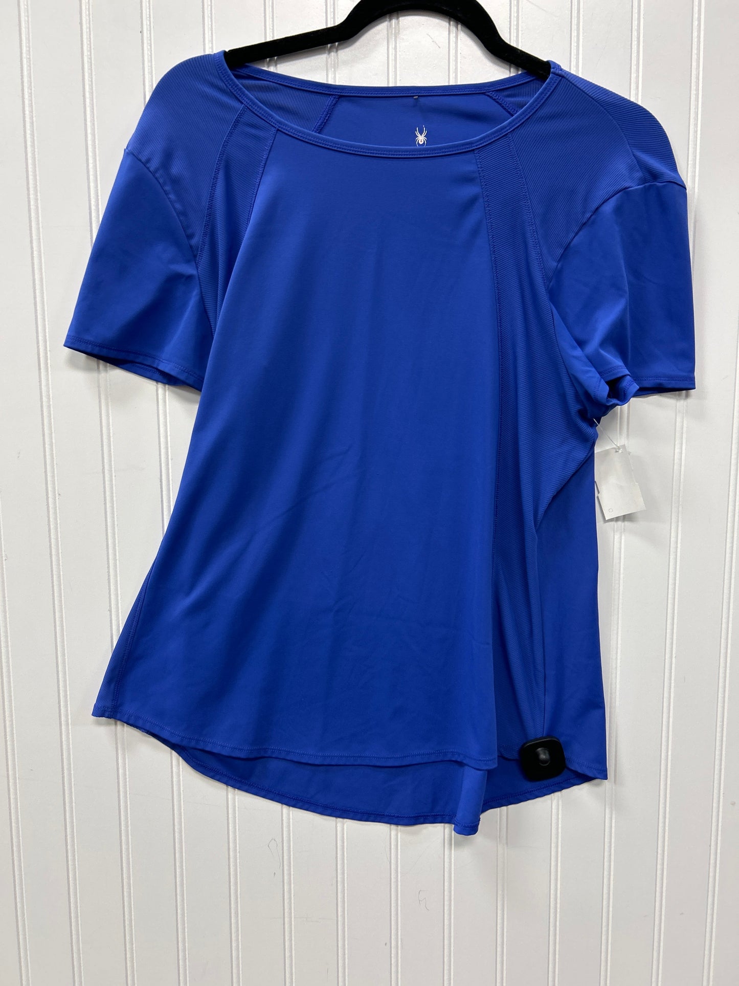Athletic Top Ss By Spyder In Blue, Size:L