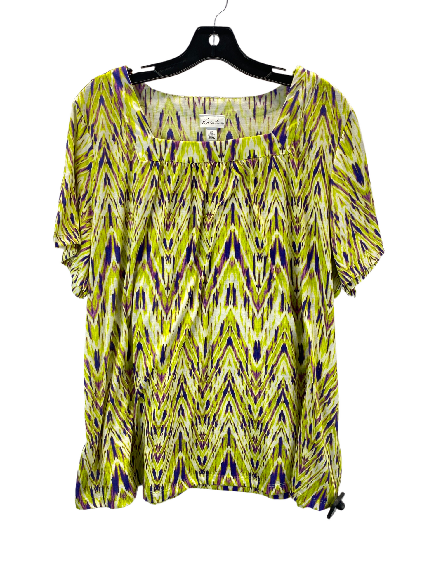 Top Short Sleeve By Kim Rogers  Size: 2x